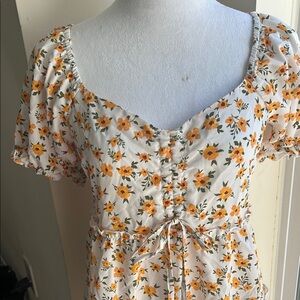 Floral Puff Sleeve Dress